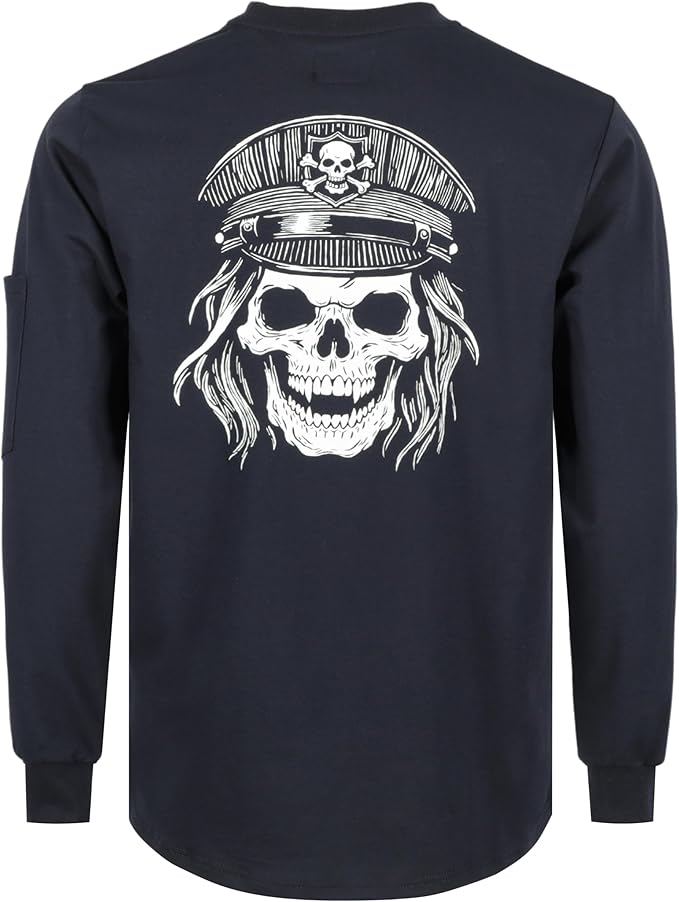 KONRECO FR Shirts for Men Crewneck 6oz Jersey Lightweight Flame Resistant Work T Shirt NFPA2112 CAT2