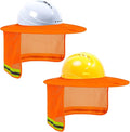 TCCFCCT Hard Hat Sun Shade, Full Brim Neck Shield, 2Packs, Hard Hat Not Included