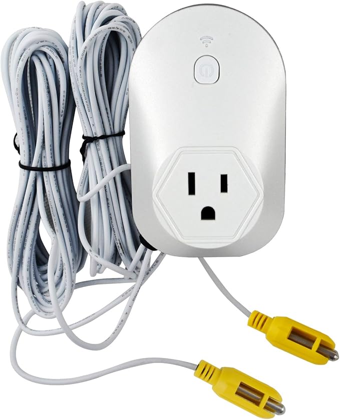 Briidea Hi-Lo Sump Pump Controller with Dual Float Switch and Overload Protection (White)