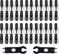48 PCS Solar Connectors Male & Female Panel Cable Connectors with 2Pcs Spanners IP67 Waterproof (24 Pairs)
