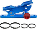 Quick Release Car Fire Extinguisher Mount – Blue Adjustable Aluminum Roll Bar Bracket Compatible with Jeep Wrangler (TJ/JK/JL/JKU), UTVs (Polaris RZR, Ranger, Can-Am X3), Trucks & Off-Road Vehicles