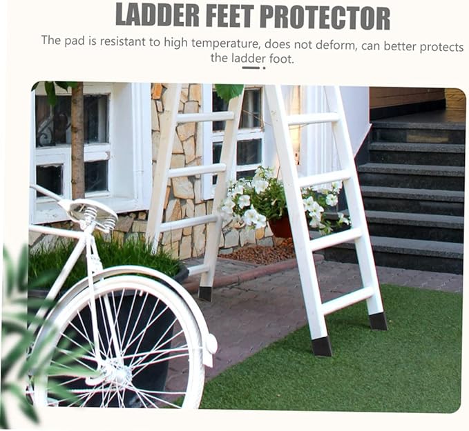 6Pcs Non-Slip Ladder Feet Covers EPDM Rubber Ladder Pads for Enhanced Stability Folding Accessories for Home Use