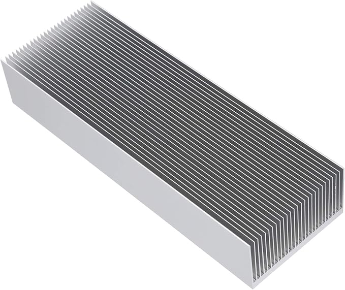 Large Aluminum Heatsink 5.9" x2.71" x 1.41" / 150x69x36mm High Power Heat Sink Diffusion Cooling Cooler 27 Fin Radiator for Led Amplifier Transistor Semiconductor PC Computer PCB IC Module