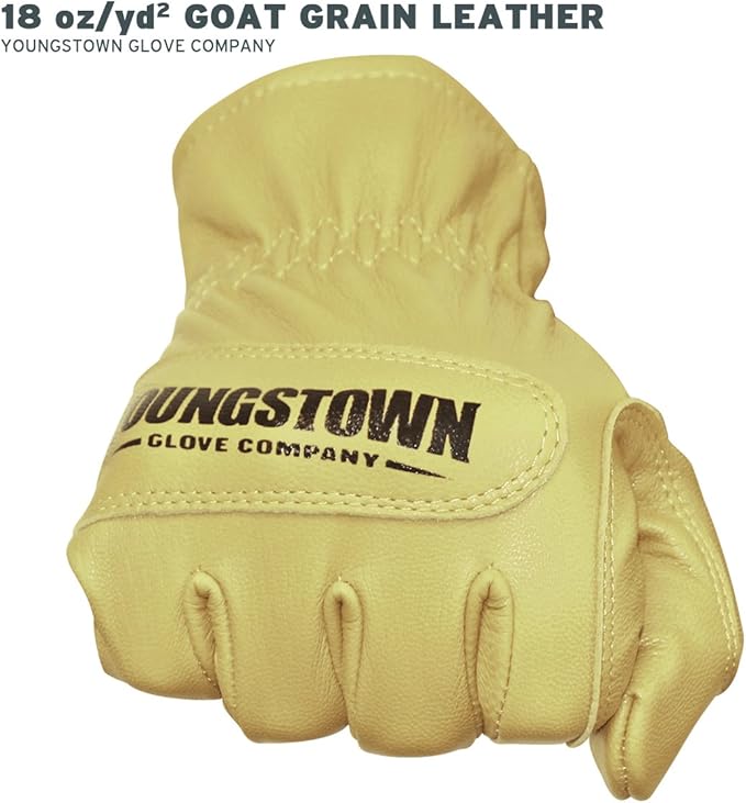 Youngstown Glove Company Arc Flash Gloves, Goat Grain Leather, M, PR