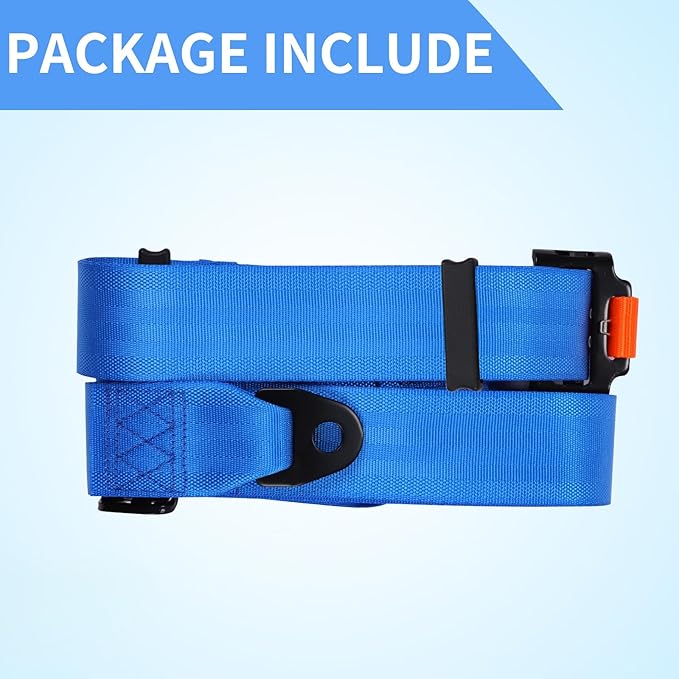 Yakitoko 1Pcs Universal 4 point Safety Harness Set 2inch Fits Go Kart,UTV,ATV,Racing Blue