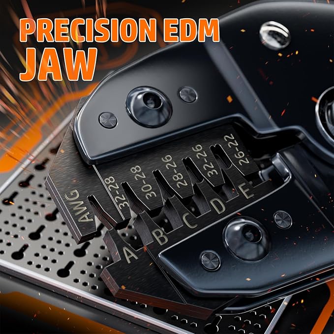 PEBA JST Ratcheting Crimper 32-22 AWG for 1.0mm/1.25mm/1.5mm/2.0mm Pitch Micro Connectors, Crimping Tool for JST-SH 1.0mm/GH 1.25mm/ZH1.5mm/PH 2.0mm, Molex TE terminals - Precision JST Crimp Tool