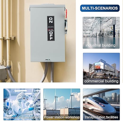 2P 60Amp 120V/240V General Duty Safety Switch，Disconnect Switches Box，Quick Disconnect Safety Switch
