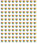 JarThenaAMCS 2400Pcs Mini Pride Progress Sticker Rainbow Heart Flag Paper Decal LGBT Gay Self-Adhesive Sticker for Planner Reward Envelope Scrapbook DIY Supplies, 0.5 in