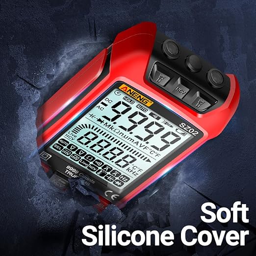 ANENG SZ02 Multimeter,Digital Voltage Tester Meter,TRMS 9999 Counts Voltmeter Measures ac/dc Current,Voltage,NCV,Resistance,Continuity,Capacitance,Diodes,Auto-Ranging Ohm,Amp Electrical Tools