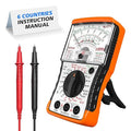 S471 Analog Pointer Multimeter, High Sensitivity Needle Meter for DC/AC Voltage Current Resistance Testing, Portable Battery and Load Tester with Built-in Fuses