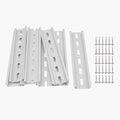 10 Pieces 6" Aluminum DIN Rails,RoHS Standard Slotted DIN Rail,with Extra Screws for Hardware Components Mounting (6inch)