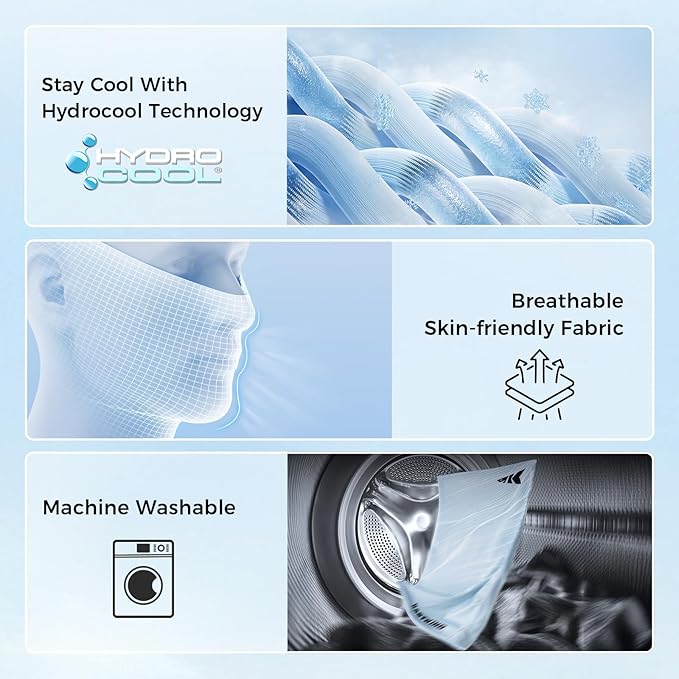 KastKing Ultimate Angler Neck Gaiter, UPF 50 Sun Mask, Sun Gaiters for Men & Women, Hydrocool Technology, Fishing, Hiking