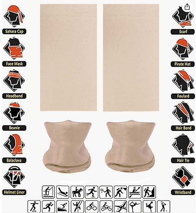 Neck Gaiter Masks Tube Scarf,Seamless Bandanas Buffs Gators,Ourdoor Face Mask Face Covering Multi Headwear