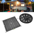 Solar Exhaust Fan Kit, 10 Inch 100W Solar Powered Round Ventilation Fan with Protective Grill for Greenhouse, Shed, Pet House & Window Air Circulation