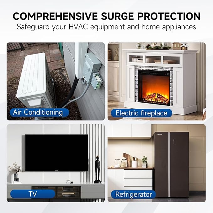 120/240 VAC Universal HVAC Surge Protective Device AG3000 TPMOV Technology, Watertight Enclosure, Comprehensive Surge Protection
