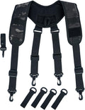 MELOTOUGH Tactical Suspenders for Duty Belt Harness,Police Suspenders Duty belt Padded Adjustable