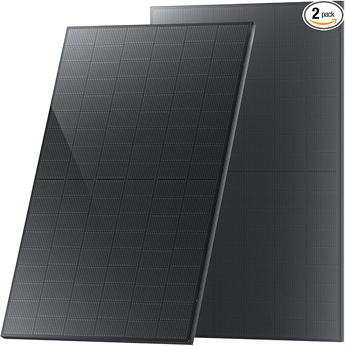 STAR 870 Watt Solar Panel, 2PCS 435W 48V/24V Solar Panels with Full-Screen Design & Maintenance-Free, 25% High-Efficiency Monocrystalline, Reliable Power for RV, Marine, Roof, Home, and Off-Grid