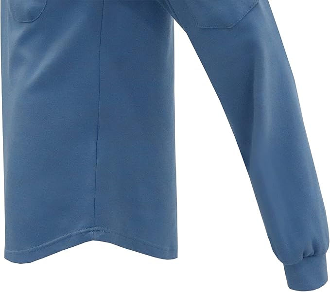 BOCOMAL FR Shirts 5.5oz Light Weight Henley and Short Sleeve Flame Resistant/Fire Retardant Clothing Shirt