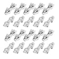 20 Pcs M2 Stainless Steel Duplex Wire Rope Clips, Duplex Double Bolt Cable Clamp for 1/16 Inch Diameter Wire Cable