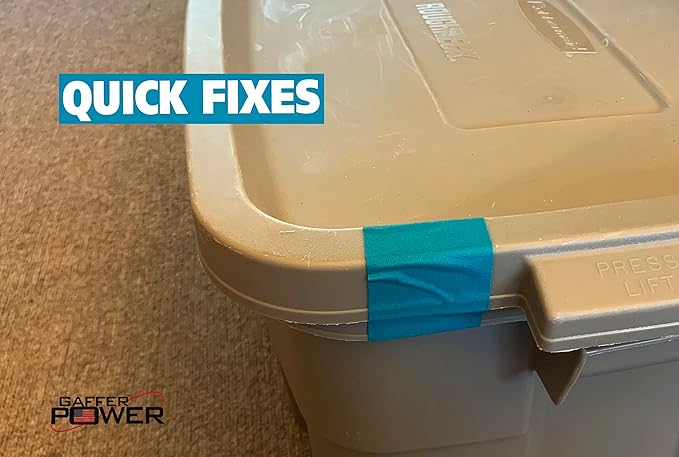 Gaffer Power Proudly Made in The USA, Real Professional Grade Gaffer Tape, Heavy Duty Gaffers Tape, Non-Reflective, Multipurpose. 2 Inches x 30 Yards, Aqua Teal