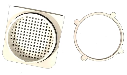 Bud Industries IPV-1116 IP32 Air Vent 3.15" Fan Dia 3.93" L x 3.93" W x 2.01" H, Gray