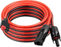 10AWG Solar Panel to Anderson-Style Connector Extension Cable 20FT, Tinned Copper Wire, 600V Rated, High-Temperature Resistance, for Solar Power Systems and Battery Connections