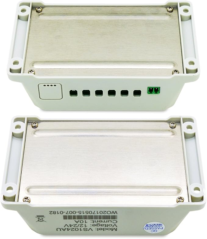EPEVER Solar Charge Controller 10A 12V/24V with Dual USB Ports Output PWM Solar Panel Battery Charging Regulator LCD Display for Solar System (10A)