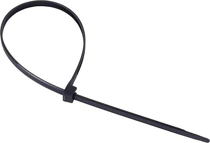 Gardner Bender 46-310UVB DoubleLock Cable Tie, 11 inch, 75 lb, Electrical Wire and Cord Management, Nylon Zip Tie, 100 Pk, UV Resistant Black