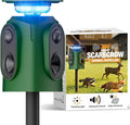 Cat Repellent Outdoor Solar Powered Ultrasonic Deer Repellent 360 Degree Animal Deterrent Squirrel Repeller with Flashing Light Outdoor Skunk Repellent Waterproof Yard Lawn Orchard Garden