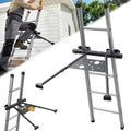 Ladder Stabilizer, Roof Ladder Stabilizer with Adjustable Legs 20.4-29.5" Built-in Tool Tray and Non-Slip Rubber Feet Suitable for Roof Gutters Roof Repairs Window Cleaning Snow Removal