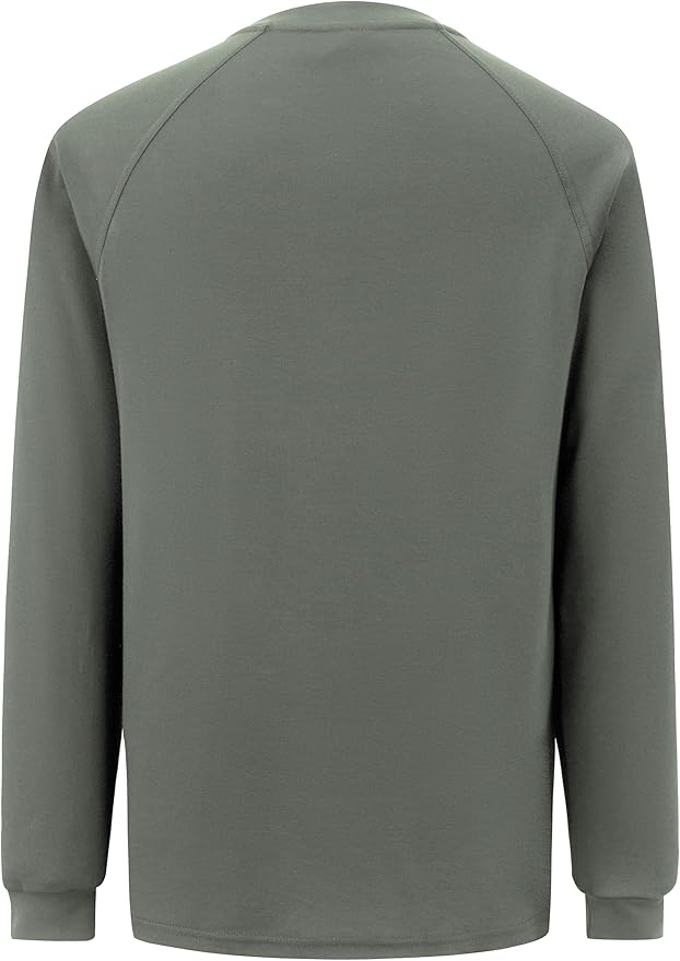 Ubon FR Shirts for Men Welding Shirt Flame Resistant Long Sleeve Work Shirts 6.5 Oz FR Clothing
