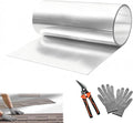 12'' x 50' Aluminum Flashing Roll, 0.3mm Thickness Metal Roof Flashing Roofing Panels for Sealing Windows Doors Siding Roofing Stains Moss and Mildew Prevention