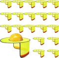 Jspupifip 20 Pack Hard Hat Sun Shade Full Brim Sun Shield High Visibility Visor with Reflective Strip for Hard Hat Accessories Construction Sites