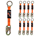 Malta Dynamics 18” D-Ring Extender with Snap Hook for Fall Protection and Roofing, OSHA/ANSI Compliant (8)