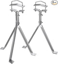 12'' Adjustable Antenna Mast Wall Mount Bracket, 2 Pcs Antenna Stand Off Bracket, Heavy Duty TV Antenna Mounting Brackets, Antenna Wall Mount 12 Inch, Wall Mount Mast Clam｜Tripod Bracket & Y-Brackets