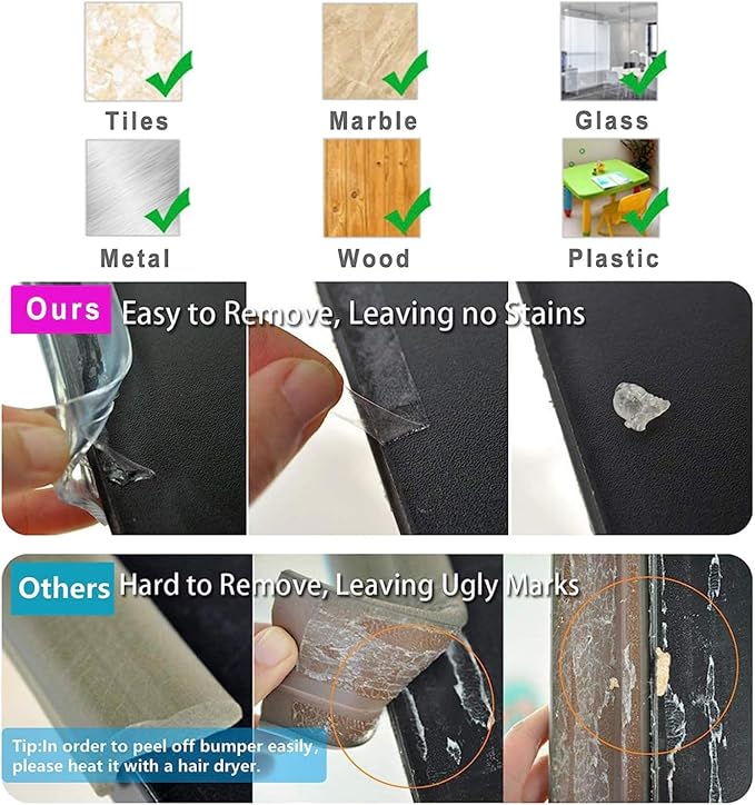 Wall Corner Protector - 2PCS, 31.5"x1.18" - Self Adhesive Clear Corner Protectors for Walls, Cabinet Doors, Edge Protector Trim; Easy to Install Corner Guards for Walls (80cm x 3cm)