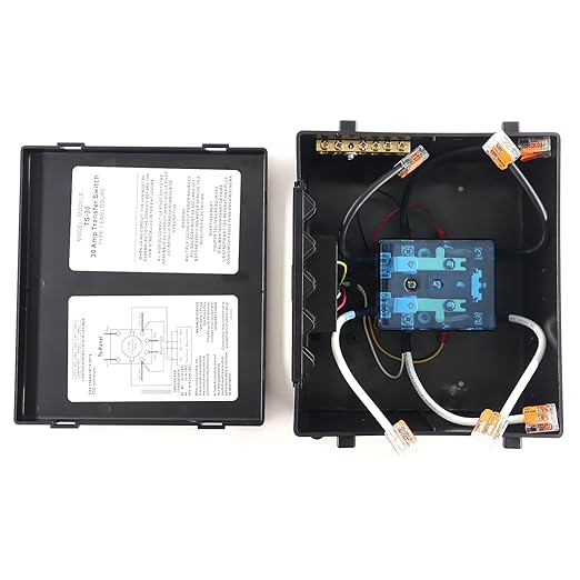 30 Amp Transfer Switch Automatic Transfer Switch for RV, Travel Trailer and Camper Van, Generator Transfer Switch for Inverter/Shore Power/Generators, 120V