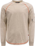 BOCOMAL FR Shirts Heather Series 6oz Flame Resistant T Shirt NFPA2112 CAT2 Fire Retardant Crew Work Shirt