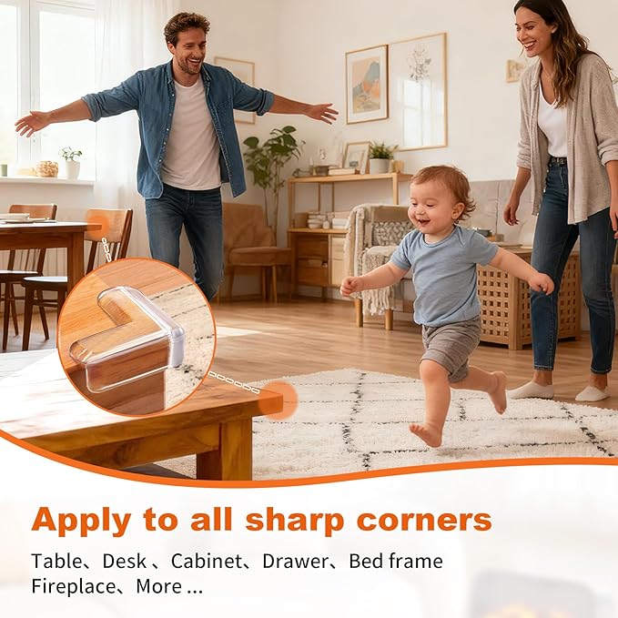 Corner Guards, (28 Pack) Corner Protectors Baby Proof Corners and Edges Furniture Table Protectors Corner Covers Baby Safety Bumpers Cushion, Baby Proofing, Clear