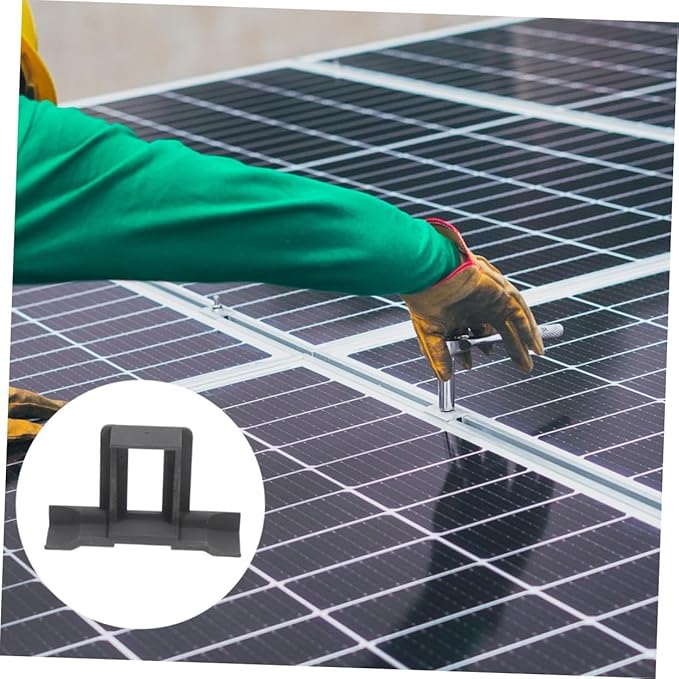 12pcs Solar Panel Water Guide Clips for Efficient Drainage and Cleaning Durable Solar Panel Maintenance Clamps Fit for Photovoltaic Modules