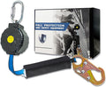 6 ft.Fall Protection Automatic Return Rope、Polyester Webbing, Swivel top, Steel Carabinerself retracting Lifeline Fall Protection Lanyard para construcción yoyo de seguridad auto Belay Device