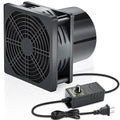 Wathai 120mm x 38mm 12V 4 Inch Small Exhaust Fan with 110V 120V Speed Control for Fume Extractor Soldering, 3D Laser, Paint Booth Cooling