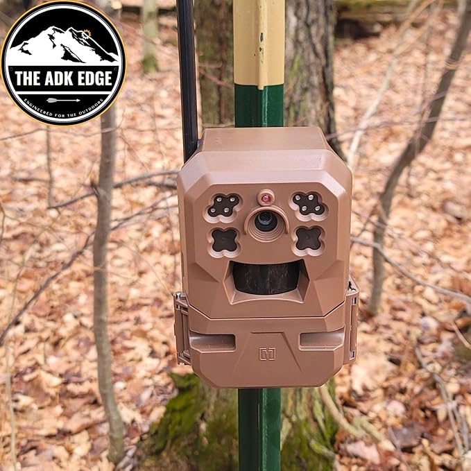 The ADK Edge T-Post Trail Camera Mount V2 Compatible with Moultrie Edge / 2/3 / Solar – Custom Designed, Tool-Less, Tilt, Adjustable, Versatile, Durable, Trail Camera Mounting Bracket