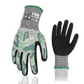 Safety Work Gloves, Impact Gloves for Men Women, Cut Resistant Non-Slip Heavy Duty Gloves with Nitrile Grip, Touch Screen Glove with Impact Protection for Mechanic Construction, X-Large, Camo