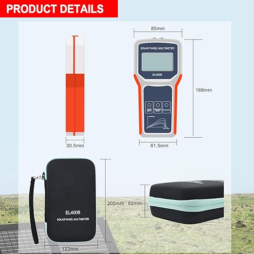 KAOLALI Digital 400W Solar Panel Smart Tester Auto/Manual MPPT Photovoltaic Panel Multimeter Testing Power Meter Tool