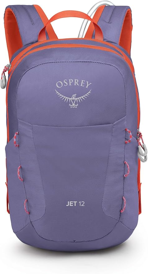 Osprey HydraJet 12L Kids' Hiking Backpack with Hydraulics Reservoir, Euphoria Purple
