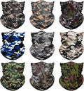 Venswell Neck Gaiter Face Mask Men Women,Seamless Bandana Rave Face Cover Scarf Mask,Balaclava,Headband, Head Wrap,Headwear