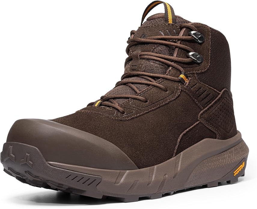 NORTIV 8 Composite Toe Boots for Men – Waterproof Lightweight Non-Slip ASTM F2412-24 & ASTM F2913-24 Safety Work Boots for Warehouse & Construction VaporGuard-Nano