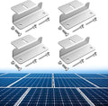 Anbte 4PCS Solar Panel Mounting Z Brackets, Aluminum Solar Panel Mounting Bracket 304 Stainless Steel Screws, Stable, Rust Resistant, Easy Install for Roof, RV, Boat, Yacht, Silver