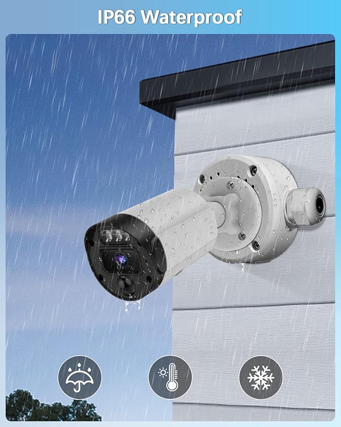【Security Camera Junction Box】 Universal Bullet Security Camera Mount Bracket, IP66 Waterproof Metal Junction Box